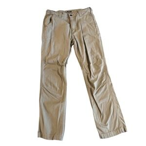 Carhartt BN2821 M Mens Slim Fit Rugged Flex Canvas Work Pants 32x30 Khaki